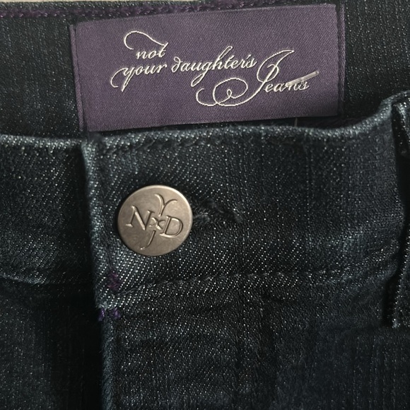 Not Your Daughter’s Jeans Marilyn 5-Pocket Straight Leg Dark Wash Denim Jean - Picture 3 of 10